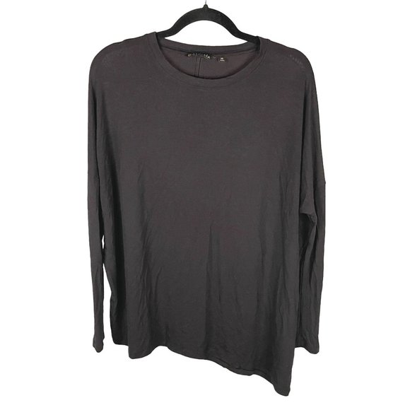 Athleta Sz XS Cloudlight Relaxed Modal Top Asymmetrical Hem Long Sleeve Soft EUC - Picture 1 of 7